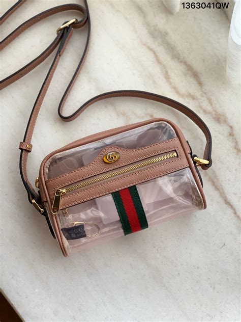 gucci transparent bag price|gucci ophidia clear bag.